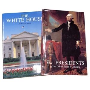 The White House and The Presidents history books set